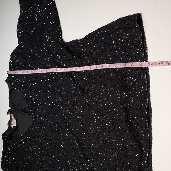 Glitzy Glam Evening Top by Leslie Fay Size 2X - Picture 7 of 10